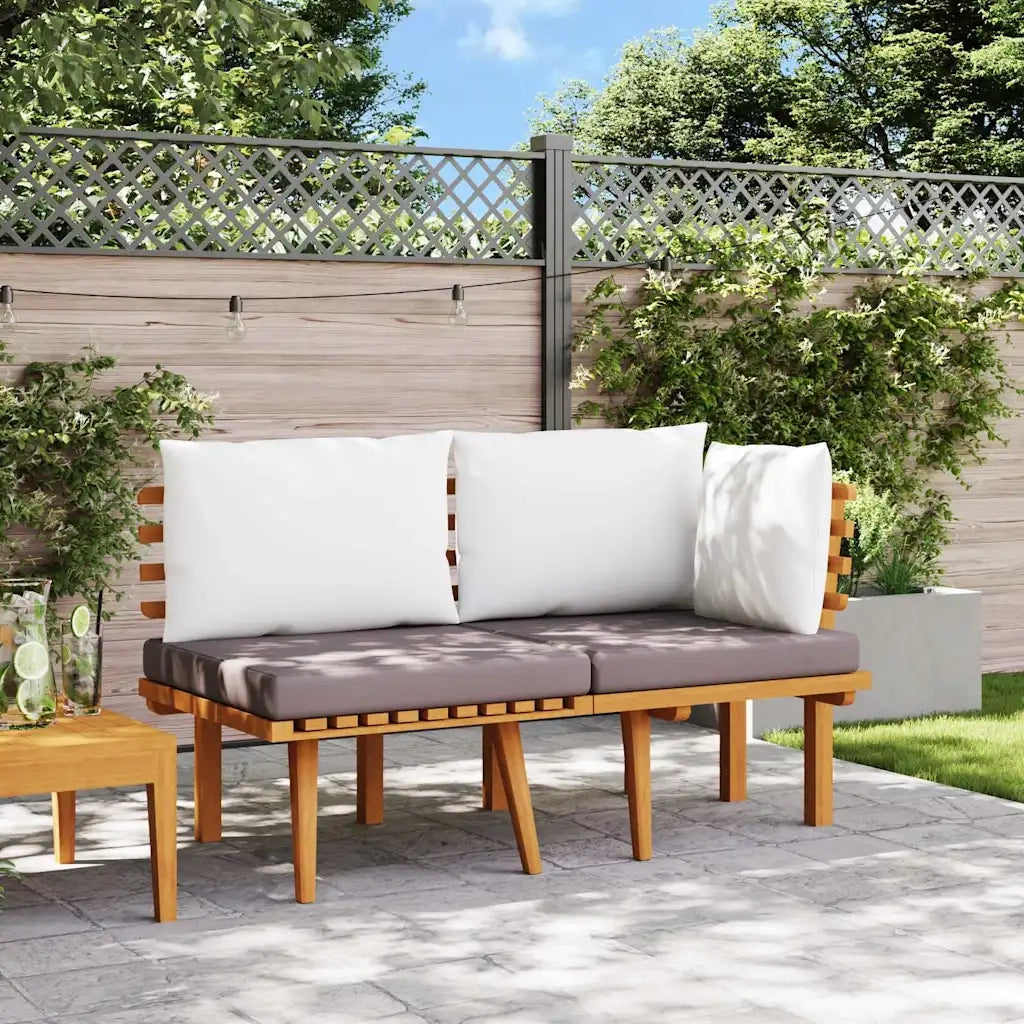 Salotto da Giardino-Set Divani da Giardino 2 pz con Cuscini in Massello di Acacia 645723