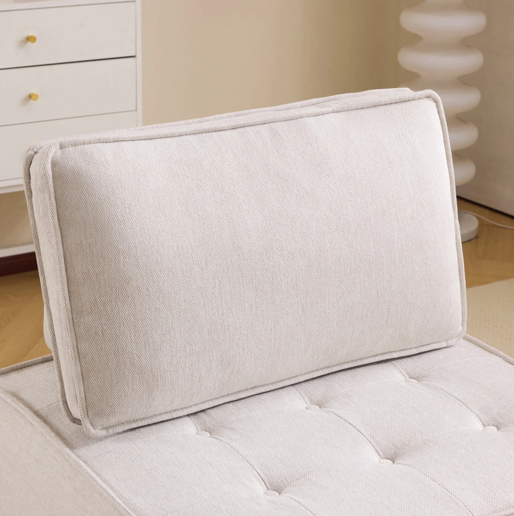 Divano modulare 80.0x36.0x32.0 cm componibile e compatto in compensato beige