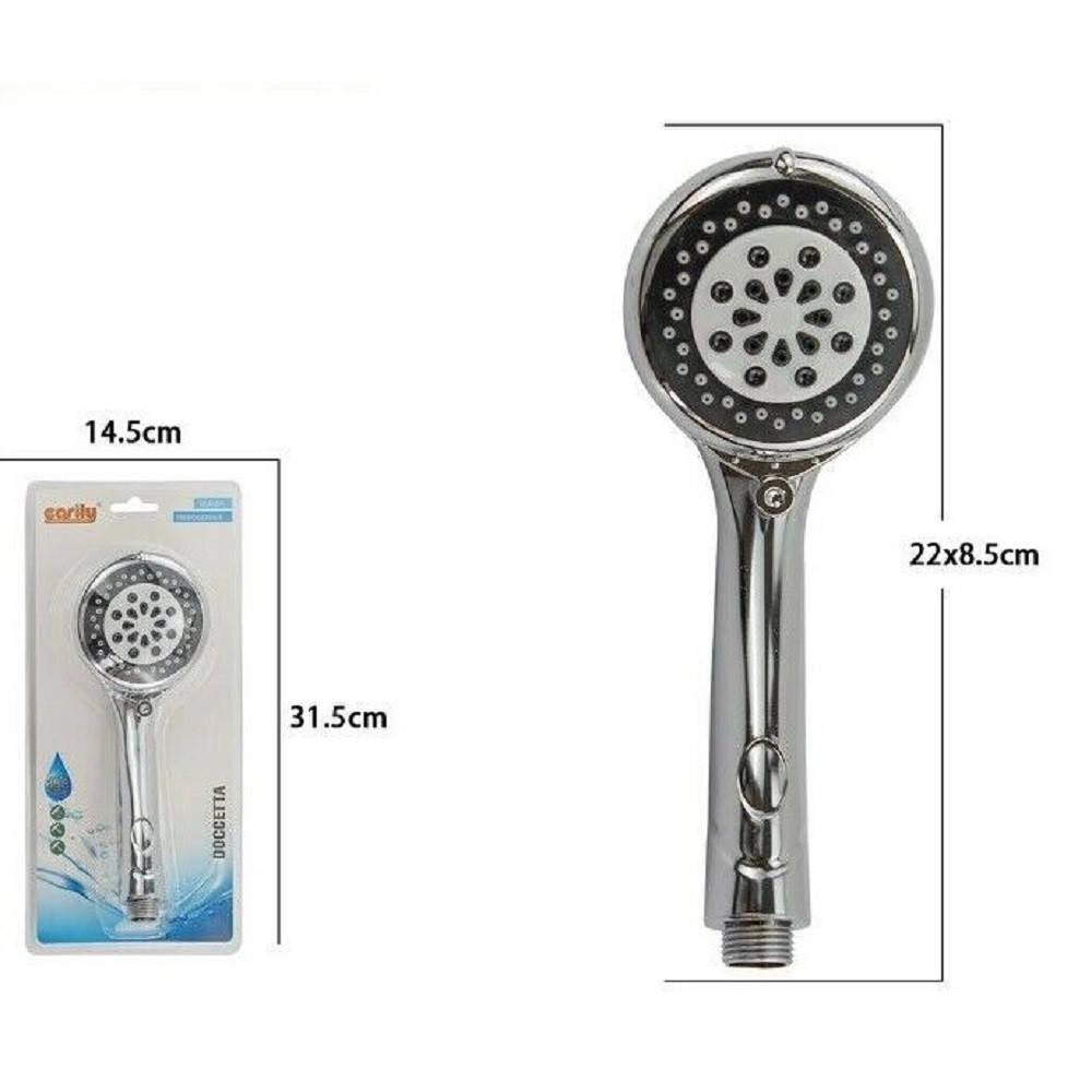 Trade Shop - Doccetta Tonda 22 X 8.5 Cm Doccino Soffione Doccia Cornetta Moderno 69299 Bagno -