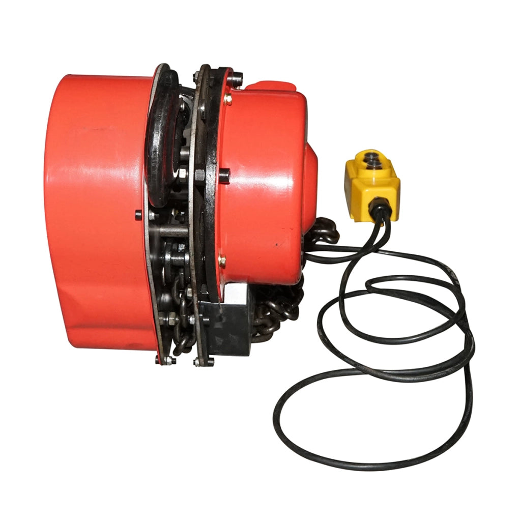 Paranco elettrico in acciaio 380V, 500W con catena da 3 m, gancio di sicurezza, portata massima 3000 kg. Breckner Germany