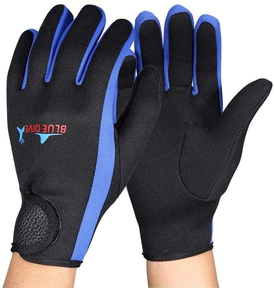 Guanti da immersione 1,5 mm - Impermeabili - Neoprene/Nylon - Resistenza al freddo - Duraturi - Progetto elastico - Guanti da immersione acquatici