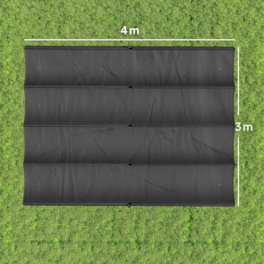 Telo da Giardino Retrattile 4x3,5 m ¨C Minimal ¨C Grigio