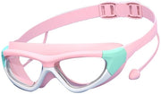Bambino Waterdicht - Visibilità Chiara - Anti-Nebbia - Protesi Comfortevole - Struttura Grande - Adatto per Bambine/Bambini - Tuta Acquatica