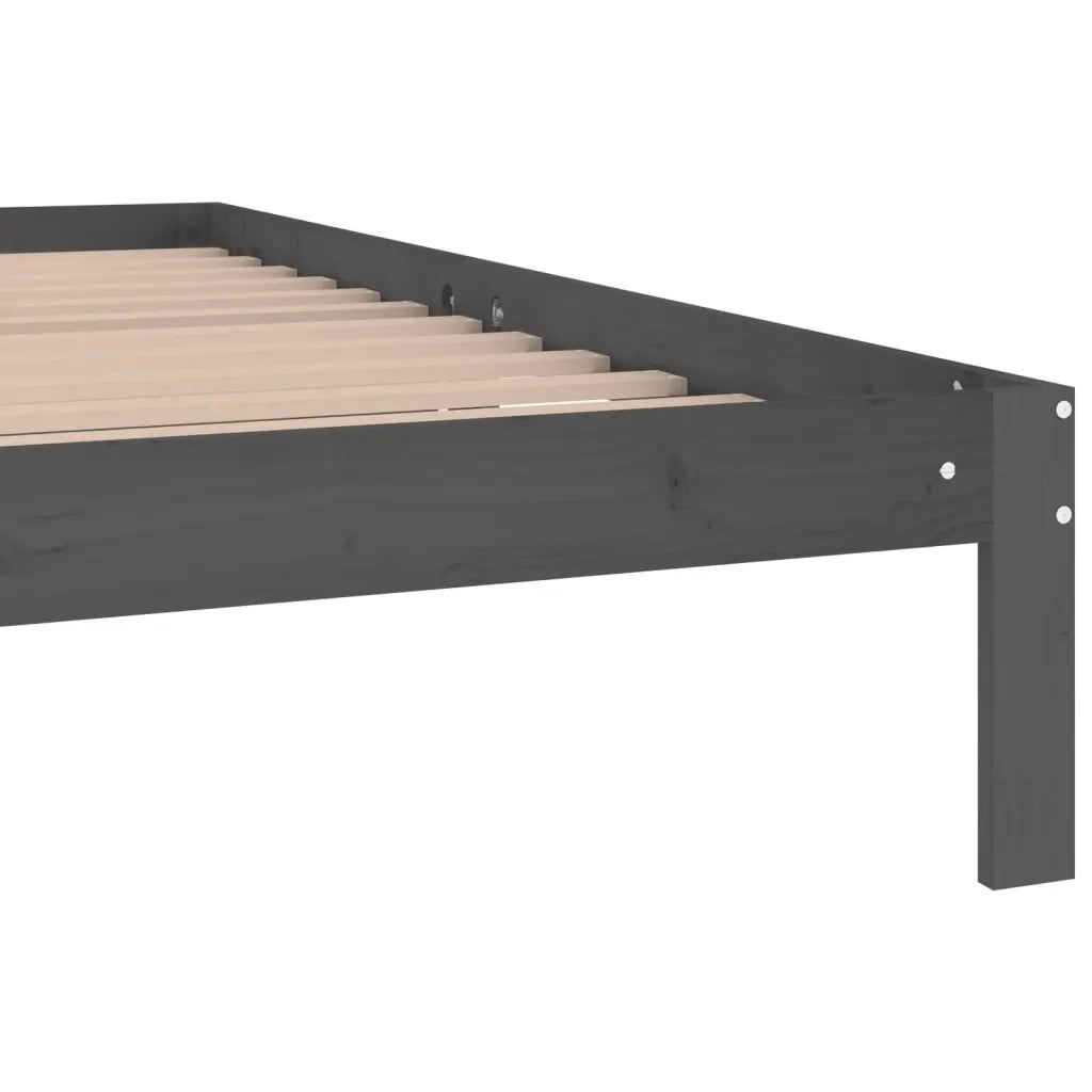 Giroletto Grigio in Legno Massello di Pino 200x200 cm 810387