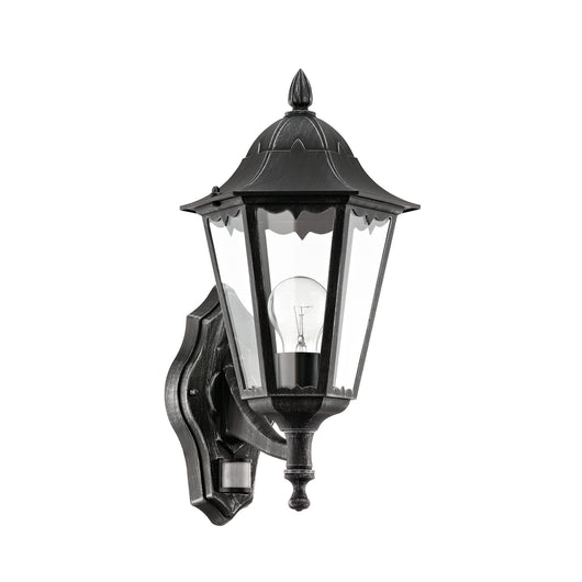 Applique Esterno Verso Alto Classica Navedo Alluminio Nero 1 Luce E27 H47,5Cm