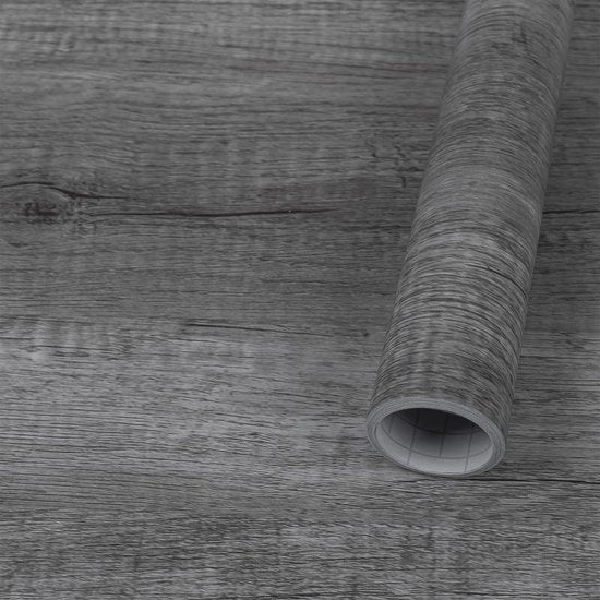 Verniciatura autoadesiva in vinile - Finestra decorativa per pareti - Grigio - Decorativo per muri - Impermeabile - 40 x 300 cm