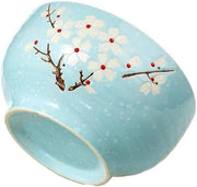 Bowl per Ramen Blu Tinta Ø 165 cm - Grande Ciotola per Ramen Giapponese - Capacità 1000 ml - Fiori di Ciliegio - Ciotola per Riso Colazione e Zuppa