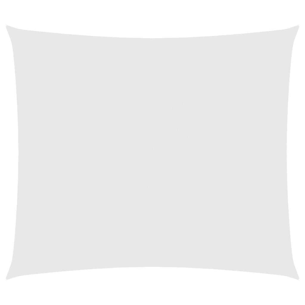 Parasole a Vela in Tessuto Oxford Rettangolare 2,5x3 m Bianco 135260