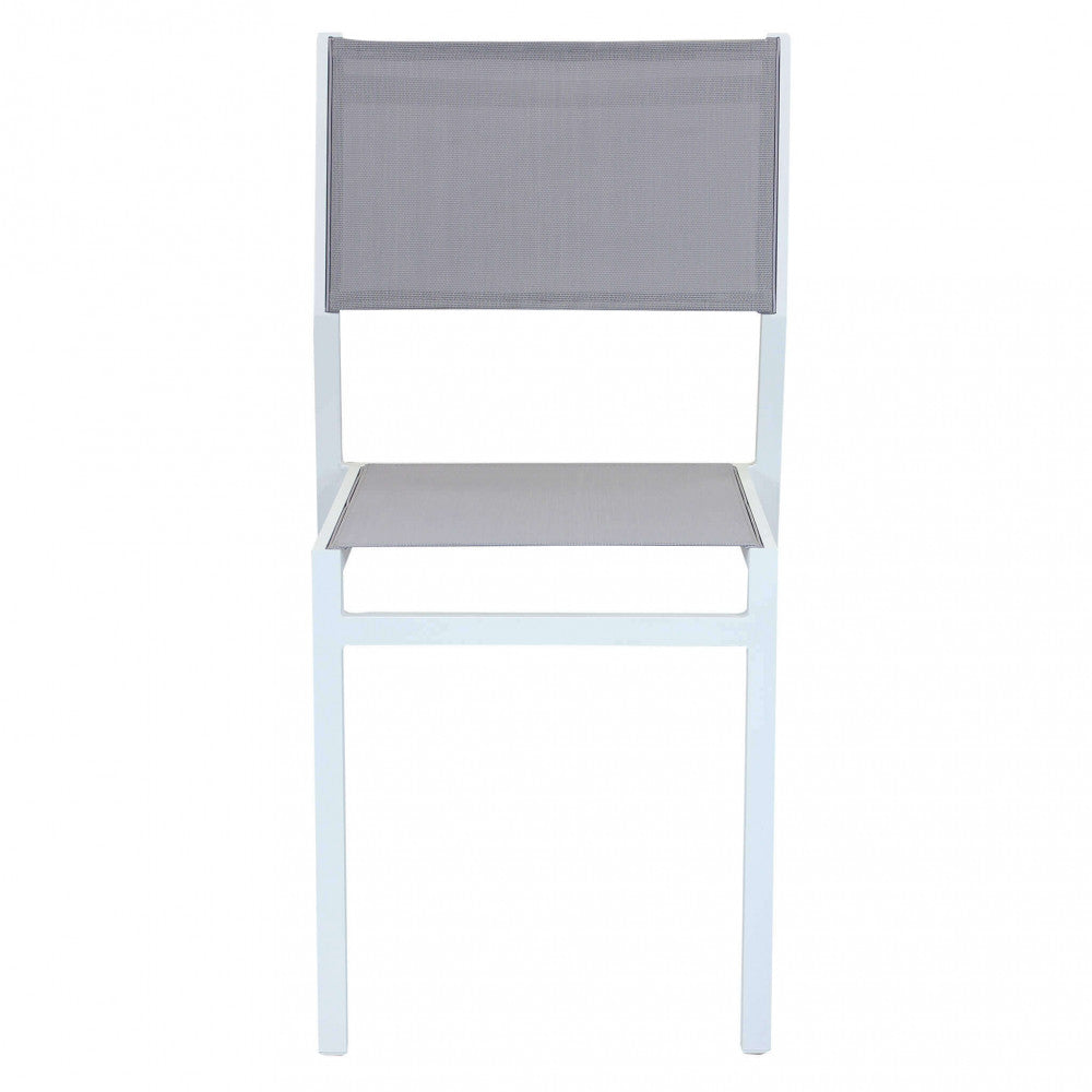 Sedia da Giardino Avana 46x57x85 h cm in Textilene Bianco