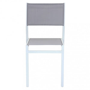 Sedia da Giardino Avana 46x57x85 h cm in Textilene Bianco