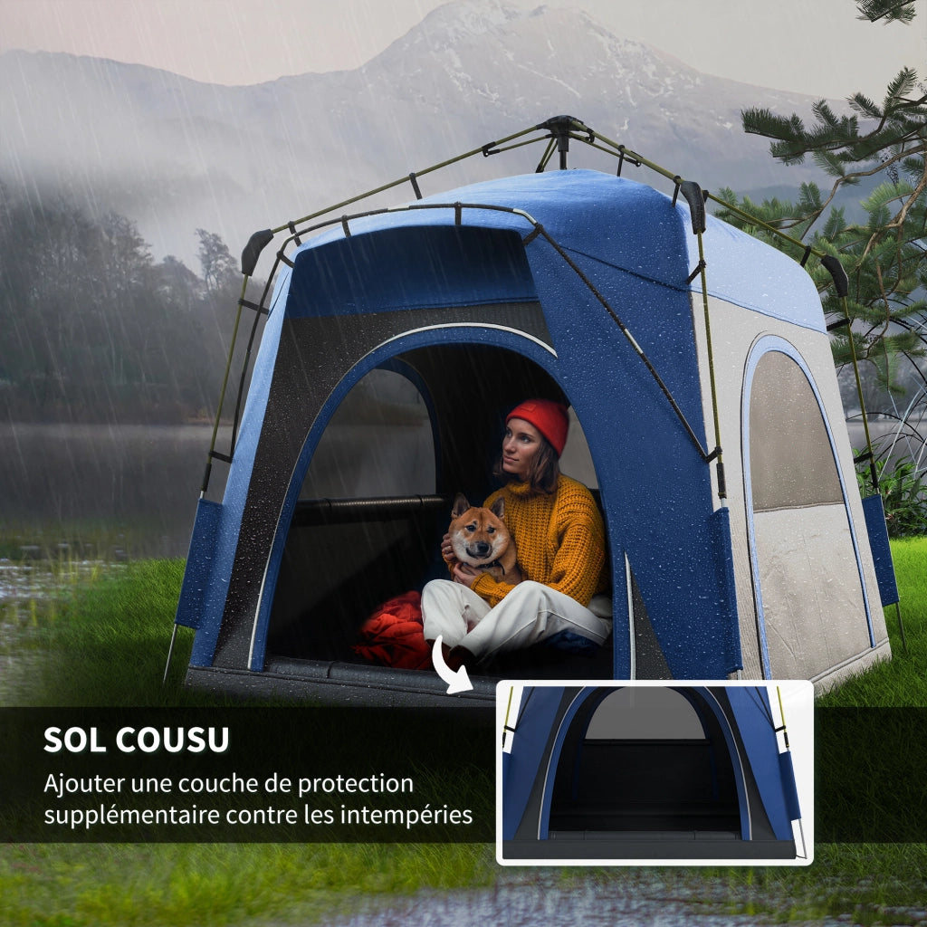 Tenda da campeggio pop up ¨C zephmum ¨C blu grigio