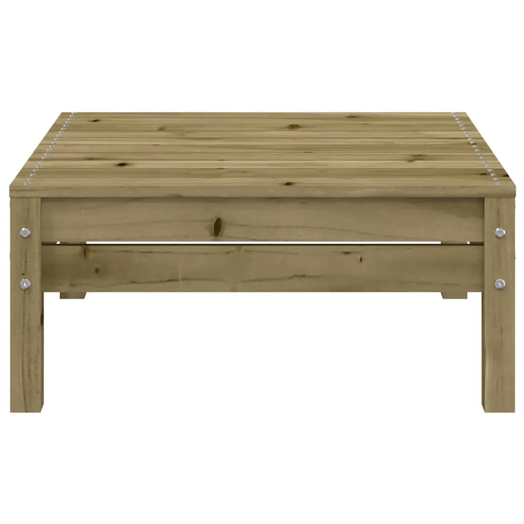 Divano da Giardino 2 Posti-Sofa da giardino con Poggiapiedi Legno Pino Impregnato