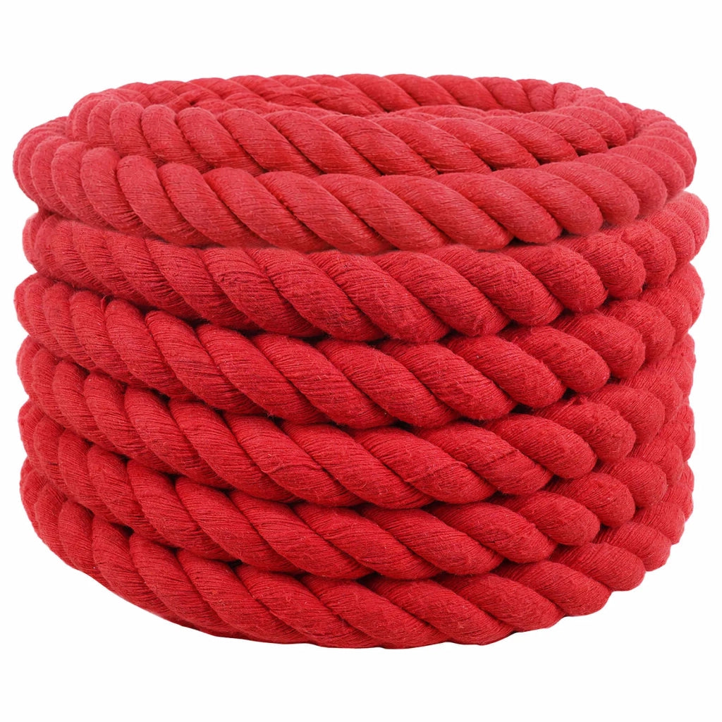 Corda | Fune Rosso 3 x 3 x 5000 cm Cotone