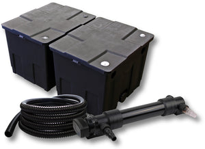 set per laghetti filtro a 2 camere 60000l chiarificatore UVC serie 6 da 36W tubo 5m