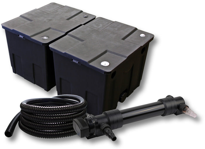 set per laghetti filtro a 2 camere 60000l chiarificatore UVC serie 6 da 36W tubo 5m