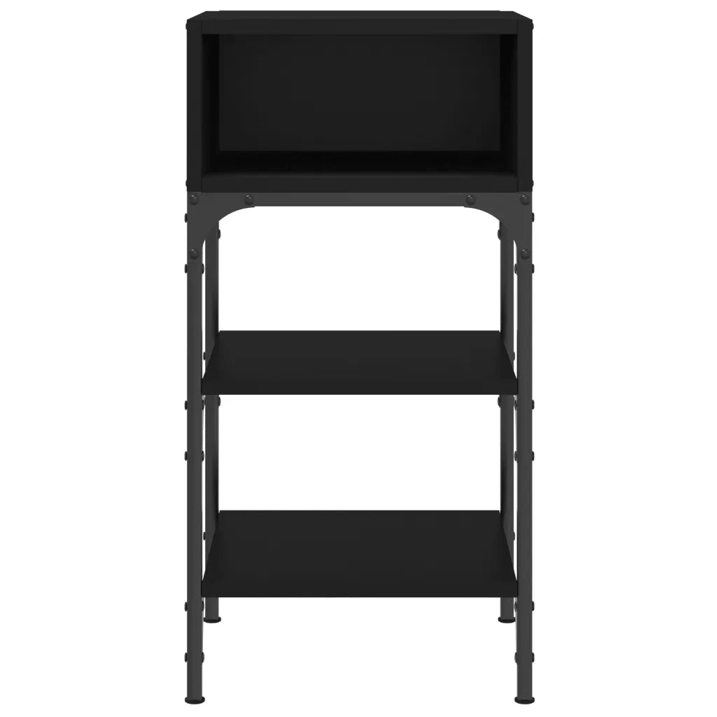Comodini 2 pz Neri 35x34,5x70 cm in Legno Multistrato 825884