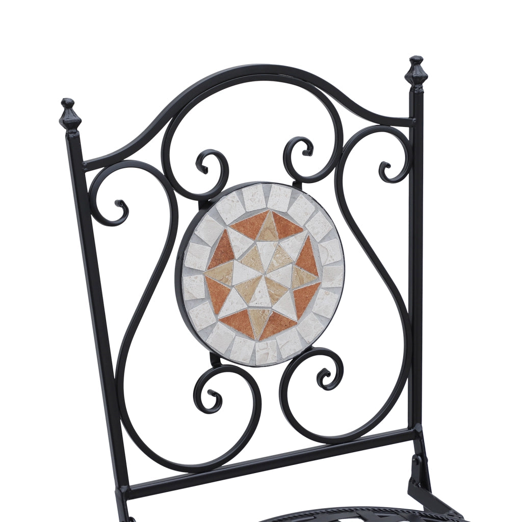 Sedia da giardino pieghevole ¨C Zephmum ¨C Nero 50x40x94,5 cm