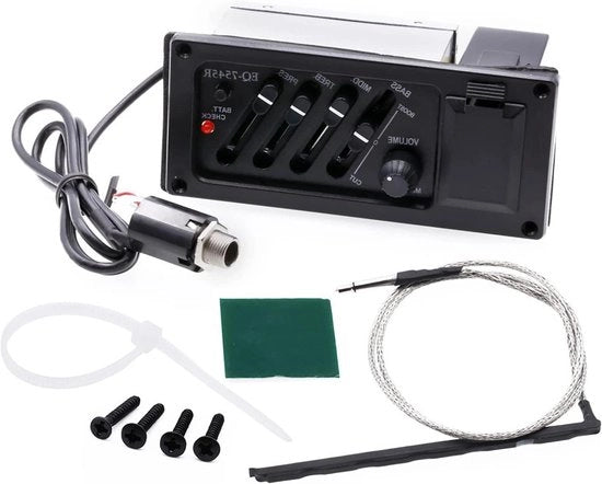 Accessorio universale per chitarra acustica con EQ per musica folk e classica - preamplificatore chitarra acustica con EQ - accessori chitarra universali