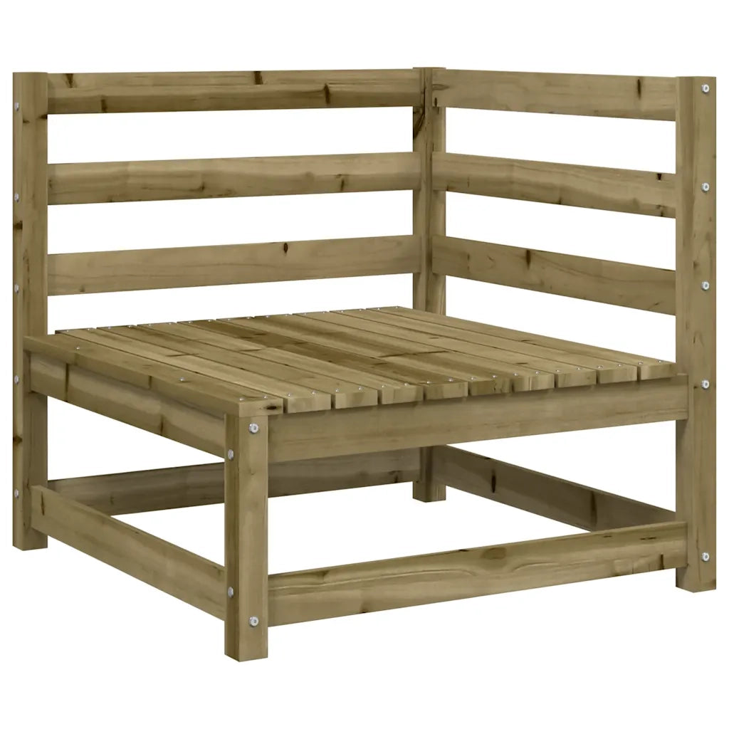 Divano Angolare da Giardino-Sofa da giardino 70x70x67 cm Legno Pino Impregnato