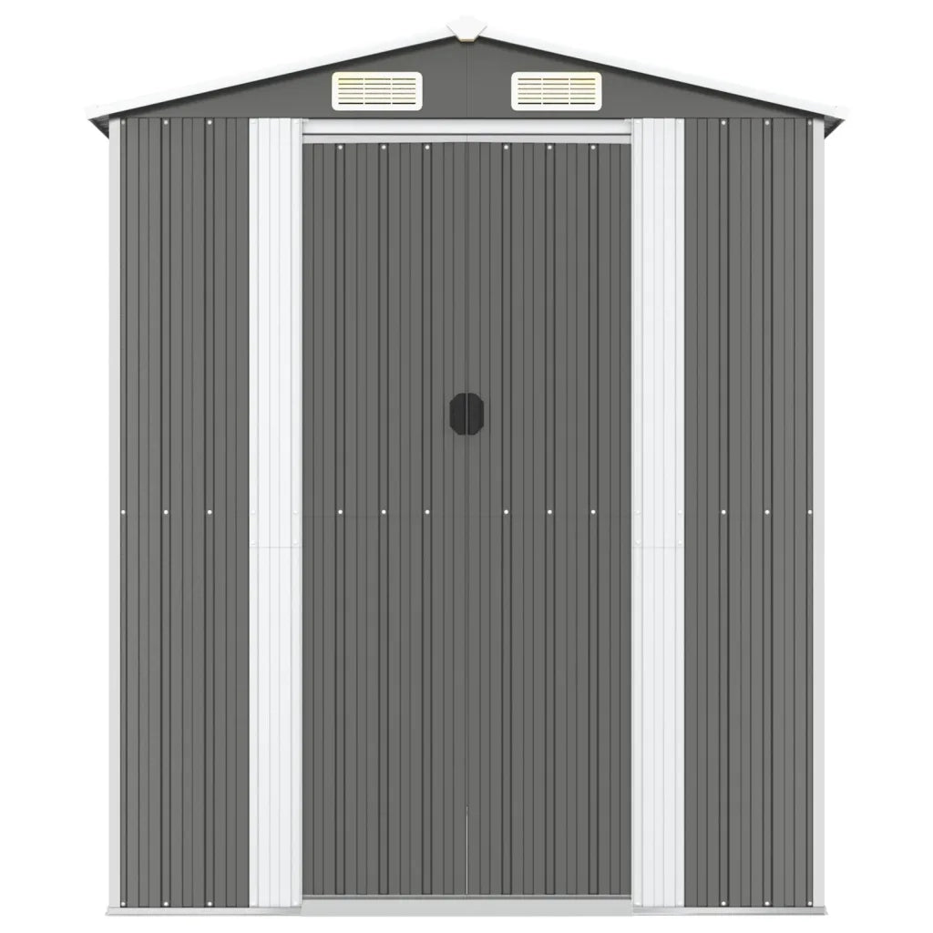 Capanno da Giardino Grigio Chiaro 192x274x223cm Acciaio Zincato cod mxl 65910
