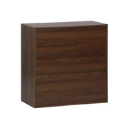 Modulo di stoccaggio decorativo in legno 3 cassetti, noce