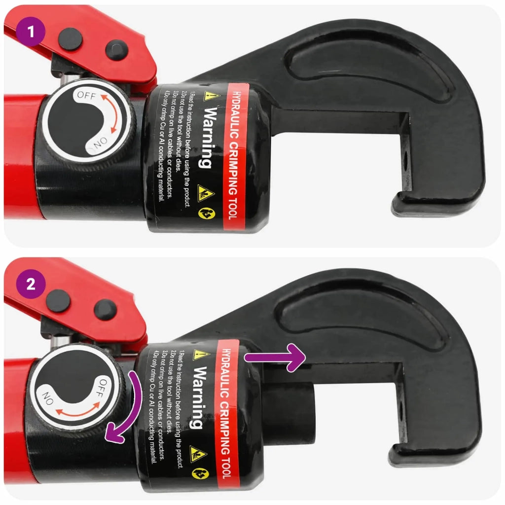 Strumento per Crimpatura Cavi Idraulico 50 kN 4-70 mm² Acciaio 42042669