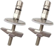 Sostegno toilette per sedia con cardano in acciaio inossidabile compatibile con Haro e Luvett, cardano di chiusura per coperchio toilette in acciaio inossidabile, M6 x 71,5 mm, 2 pezzi