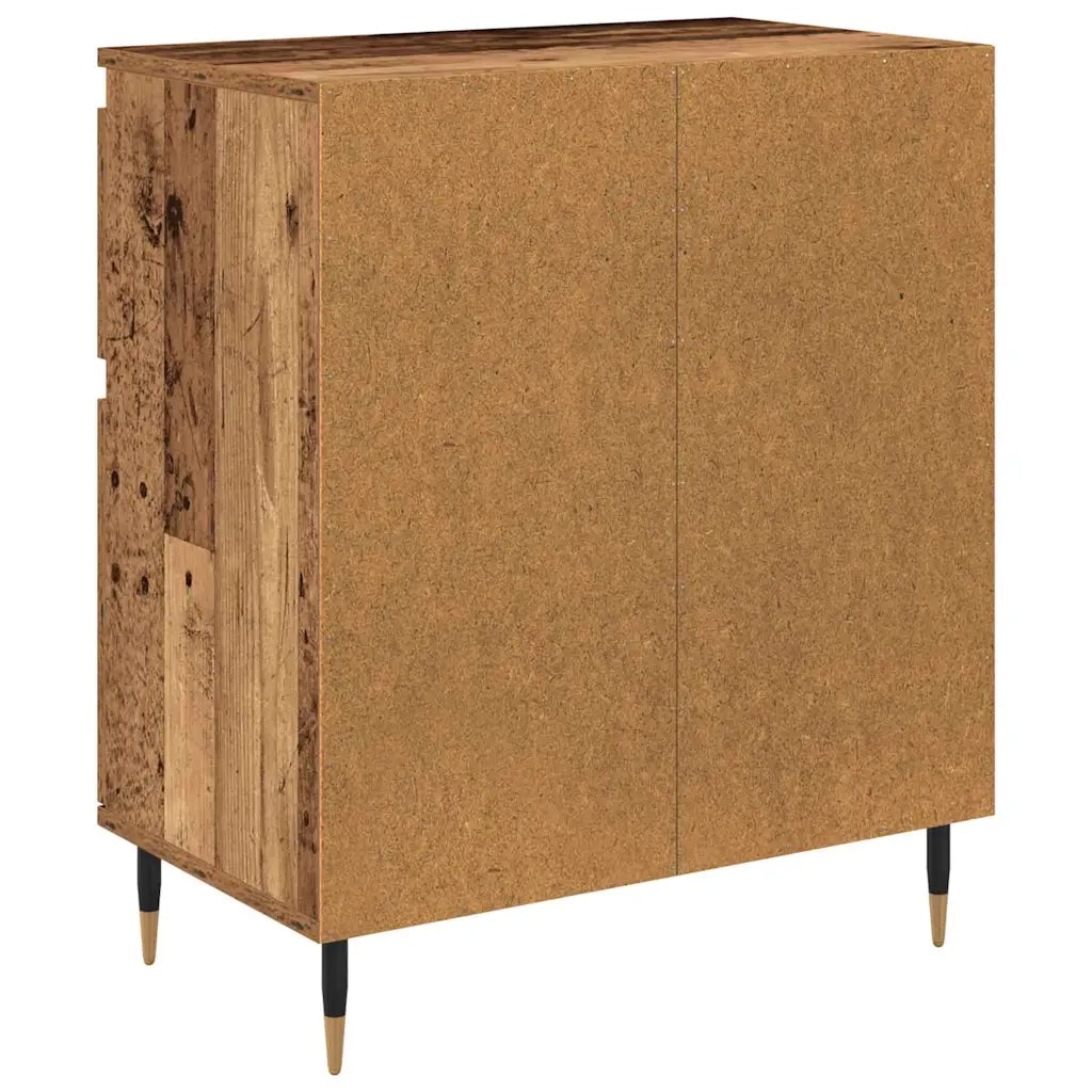 Credenza con Cassetto-Buffet-Armadio da cucina Legno vecchio 60 x 35 x 70 cm 350763