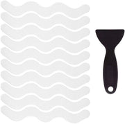 24 pezzi di adesivi antiscivolo, strisce di sicurezza per vasche da bagno con raschiatore premium, adesivi antiscivolo autoadesivi per bagni, vasche da bagno, scale e docce.

Specifiche tecniche: 
- 24 pezzi 
- Con raschiatore premium