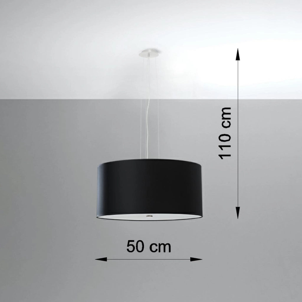 Lampadario OTTO 50 nero