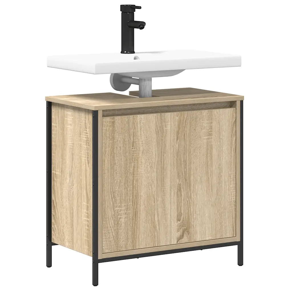 Mobile Lavabo da Bagno Rovere Sonoma 60x34,5x60 cm 861893