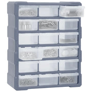 Mobile Contenitore con 18 Cassetti Medi 38x16x47 cm CFW5587613