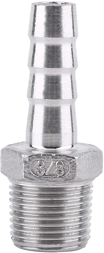 Collettore a Barb per Acqua/Gas/Vapor - Pilastra di Connettore in Acciaio Inox SS304 - Fitting di Connettore - Pezzo di Tubo - Fitting di Piastra per Tubo