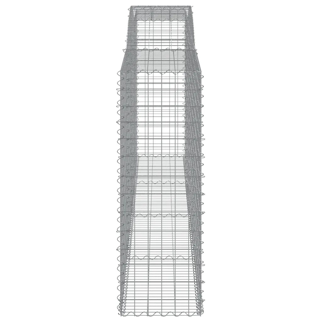 Cesto Gabbione ad Arco 400x50x140/160 cm Ferro Zincato 153537