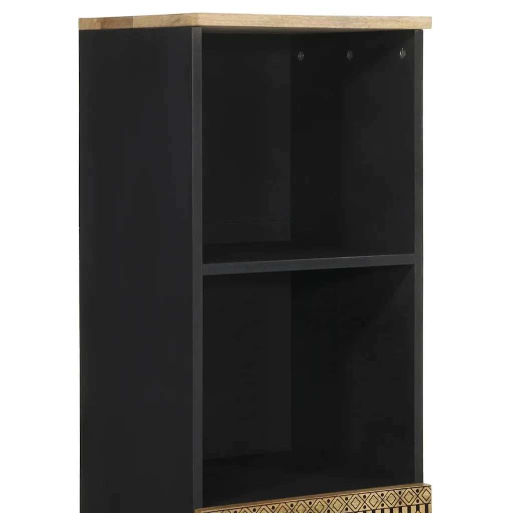 Mobile da Bagno 38x33,5x160 cm in Legno Massello di Mango
