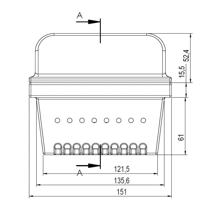 BRACIERE IN GHISA 151x125mm H=129mm 14809014