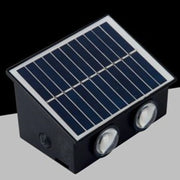 Trade Shop - Applique Led Solare Esterno Giardino A Parete Con Sensore Luce Calda 3000k Ip65 Ewg-04t-c -