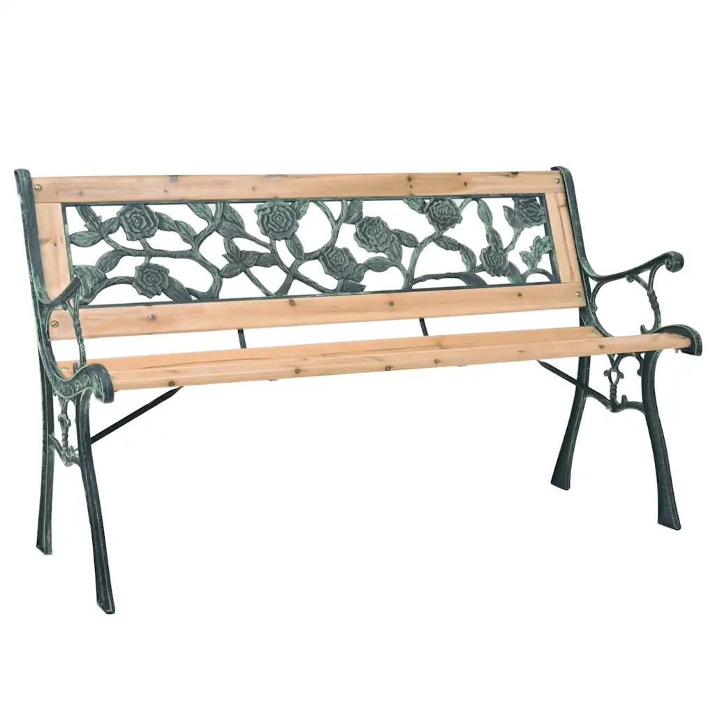 Panchina da Giardino 122 cm in Legno 40261