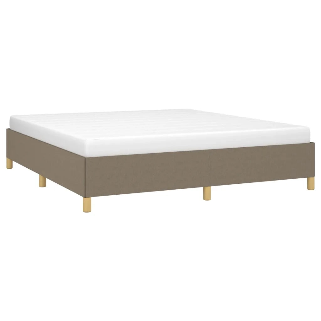Struttura Letto a Rete a Molle Tortora 180x200 cm in Tessuto