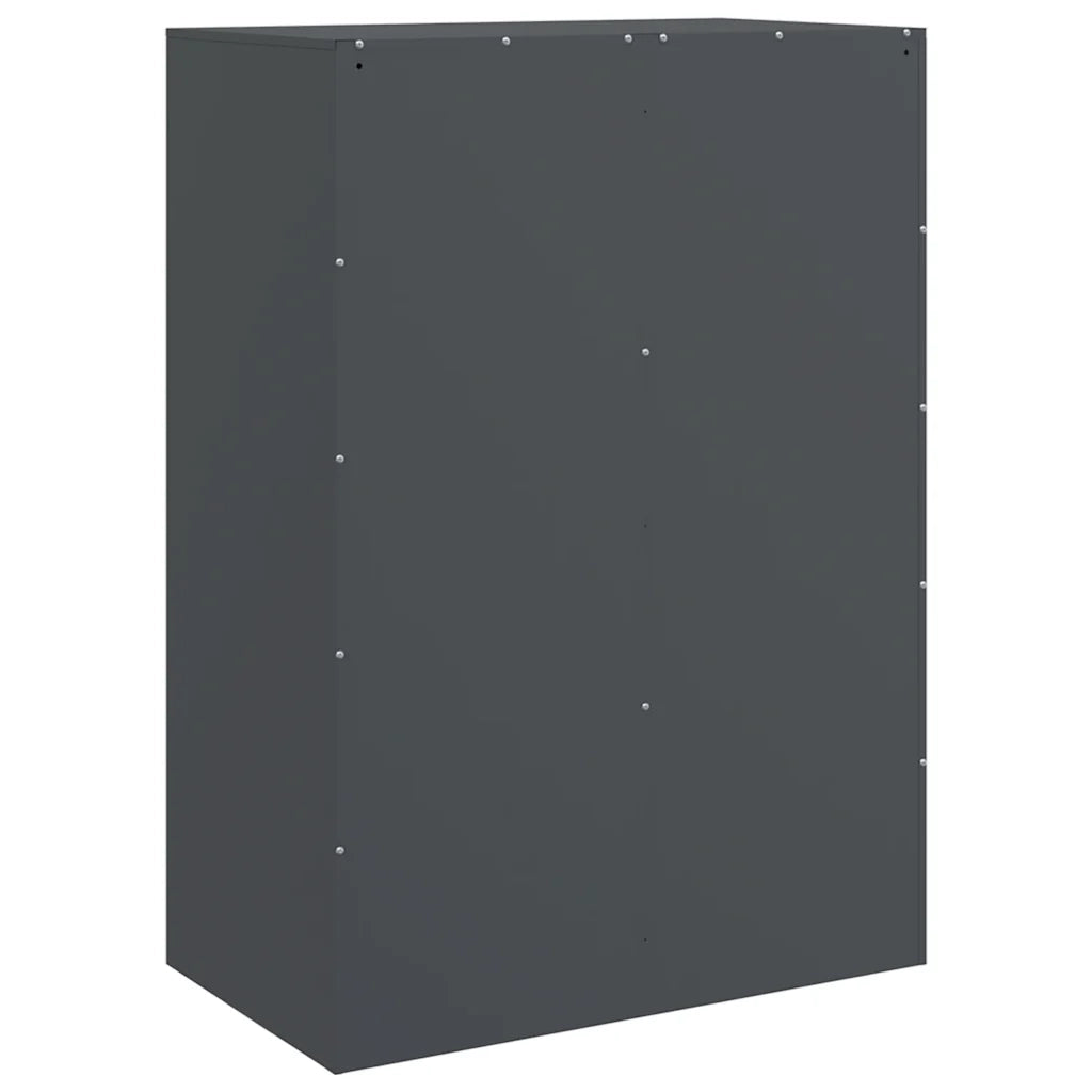 Credenza | Madia | Buffet da pranzo | Armadio da pranzo Antracite 67x39x95 cm in Acciaio
