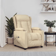 Poltrona Elettrica Reclinabile Crema in Tessuto cod mxl 23436
