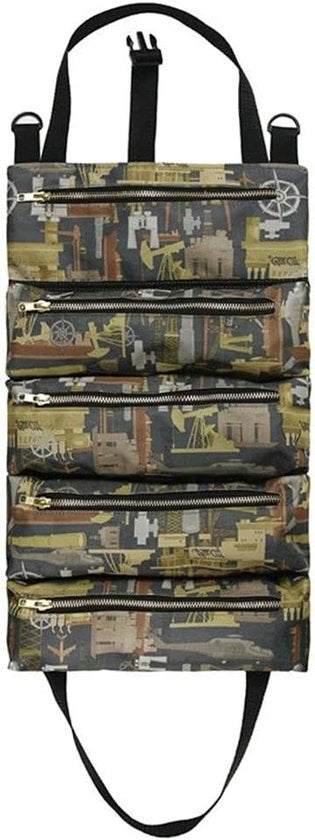 Borsa di Organizzazione per Strumenti a Rullo, Tasca per Chiavi, Borsa a Canapa Multifunzionale - Kit di Pronto Soccorso, Borsa di Carico per Attrezzatura da Campeggio - Camuffata