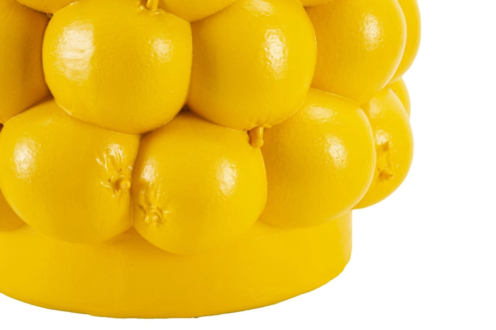 Vaso Lemons Ø21x28 cm in Resina Giallo