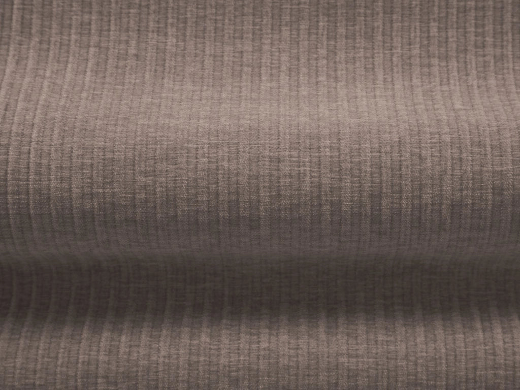 Cosmopolitan Design - Pouf "Arendal" in ciniglia con effetto a coste beige scuro 