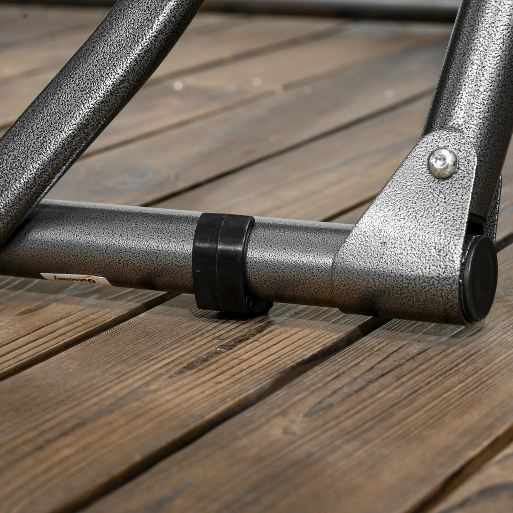 Supporto per amaca pieghevole 2 in 1 con funzione stendibiancheria, struttura in acciaio nero, portata 120 kg