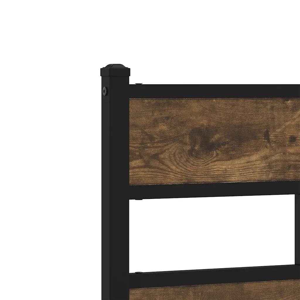Giroletto senza Materaso in Metallo Rovere Fumo 90x190 cm 4017210