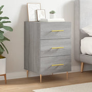 Comodino-Tavolino da notte Grigio Sonoma 40x40x66 cm in Legno Multistrato 794643