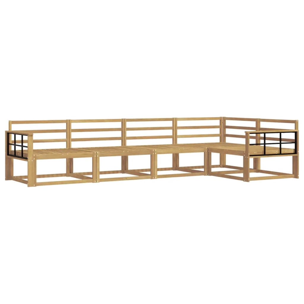 Set di divani da esterno 5 pcs Bianco 327 x 168,5 x 73 cm 3386453
