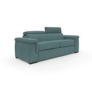 Giunone Divano letto mat. H18 220 cm (mat. 140x197 cm) petrolio