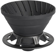 Filtro per caffè riutilizzabile - pieghevole in silicone - compatto per viaggi - resistente al calore - adatto per uso domestico e ufficio - spazievendente - per macchina del caffè